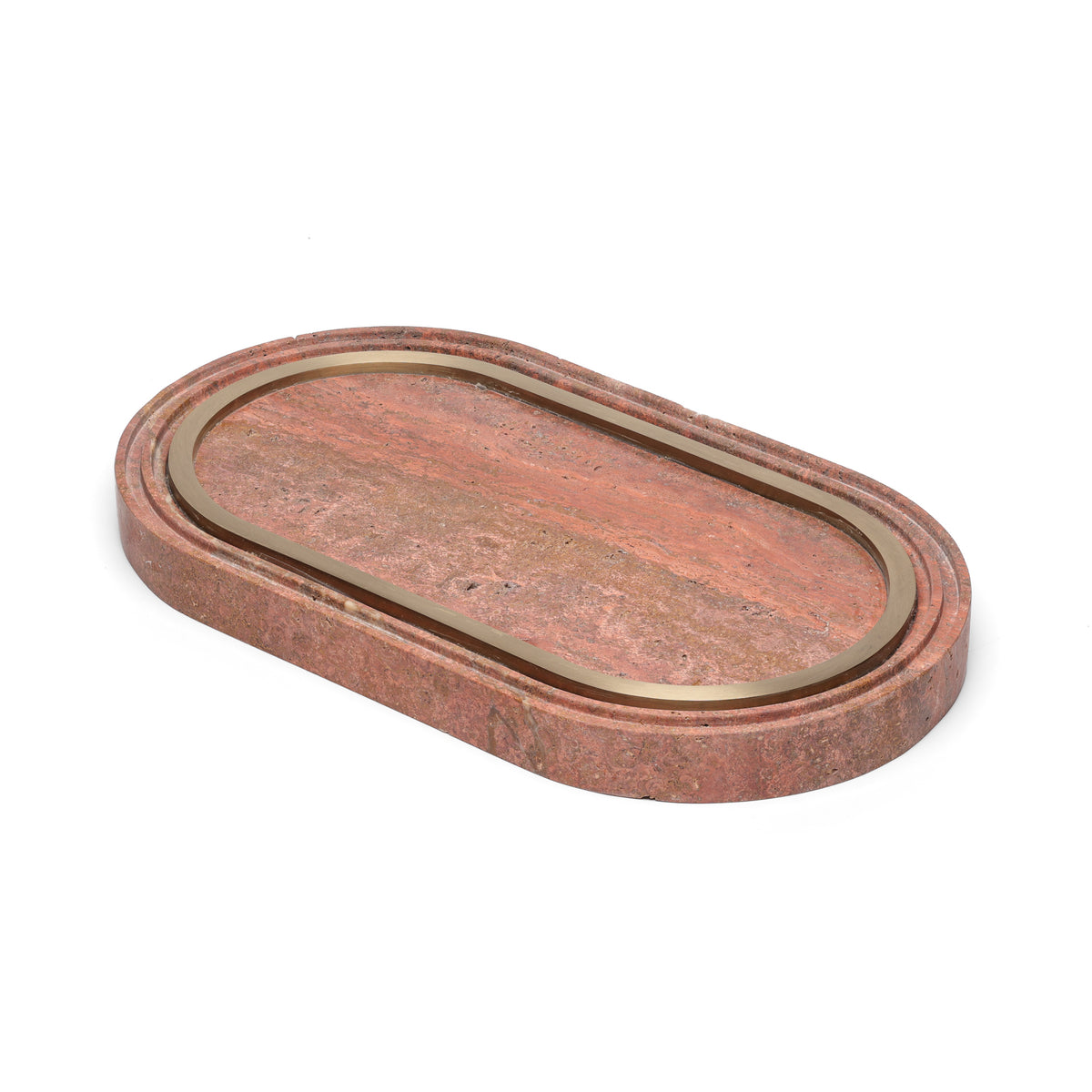 Geō Tray - Rosso Travertine
