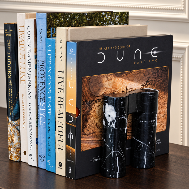 Akhrōma Bookend - Grand Antique Marble 