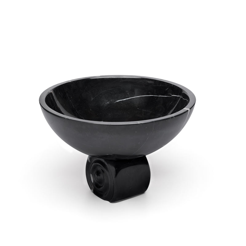 Ionic Bowl - Nero Marquina Marble