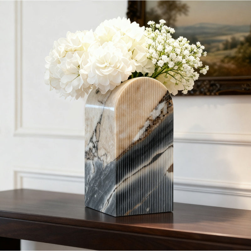 Grandis Vase - Ocean Storm Marble